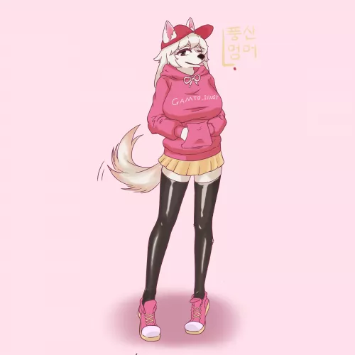 Not My OC / but i draw [pung san dog]