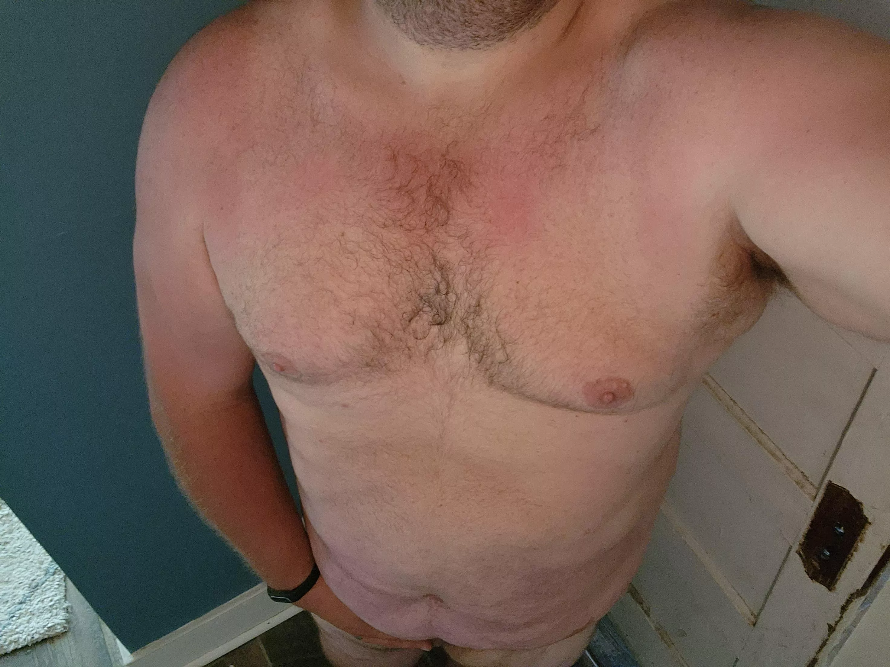 Nothing like hopping in the shower after a nice long walk... free to chat if you'd like