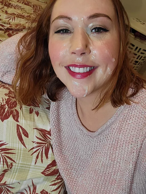 Nothing like hot cum spurting on your face