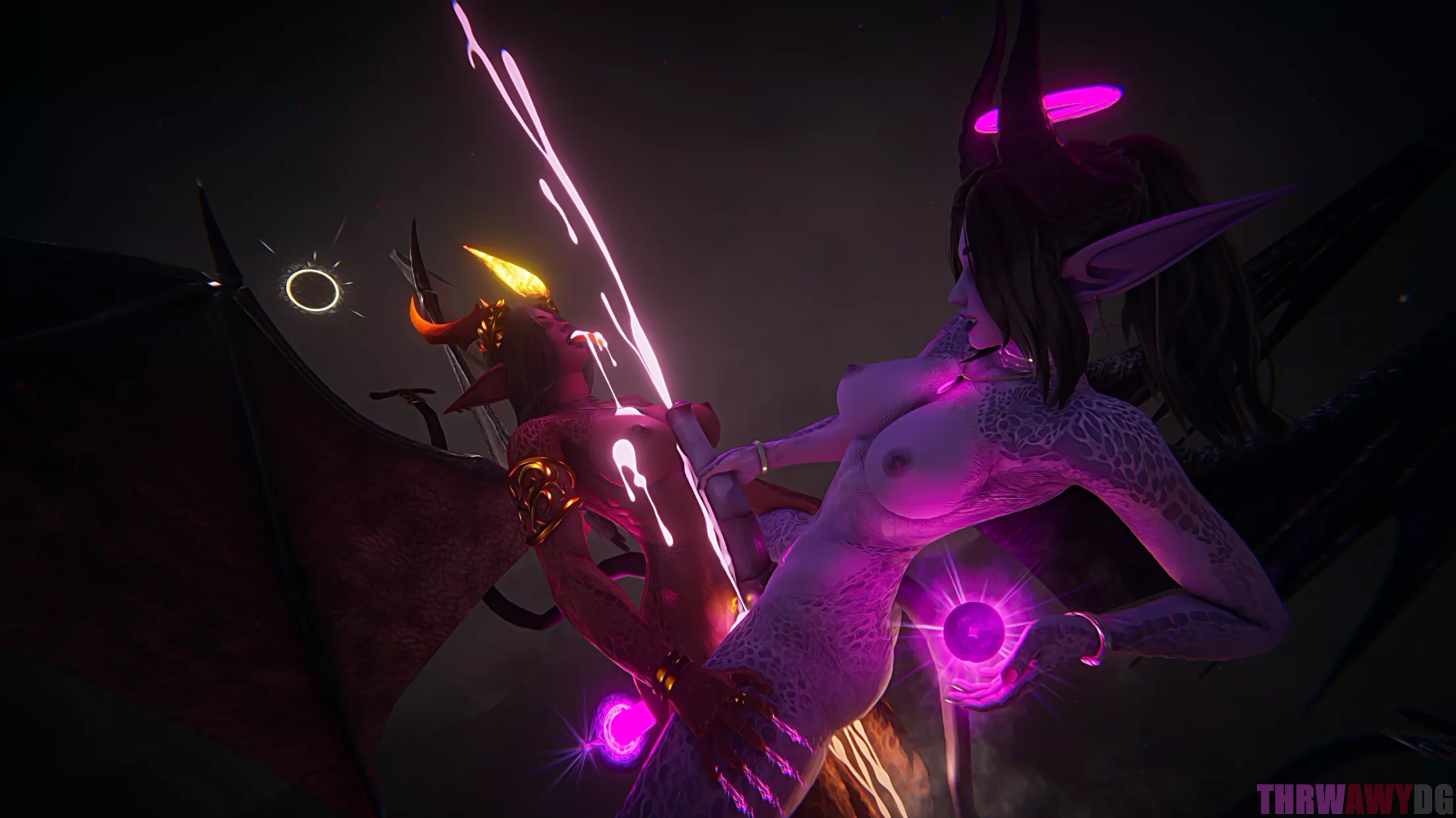 [OC] Catching it on her tongue