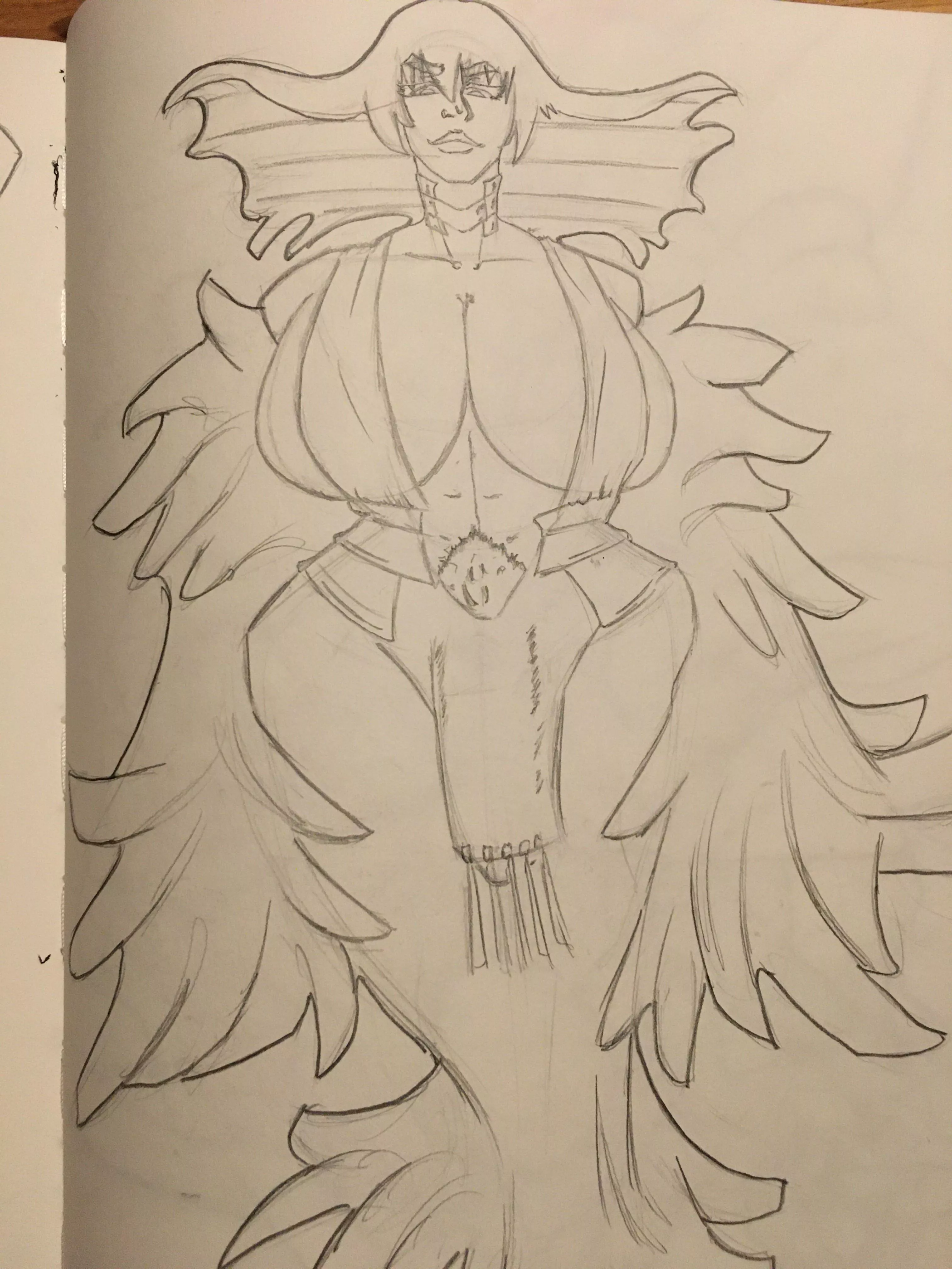 [OC] Ragyo Futa Buldge Sketch
