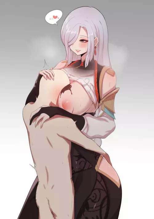 Oh you like mommy’s tits don’t you (@Monalicious)