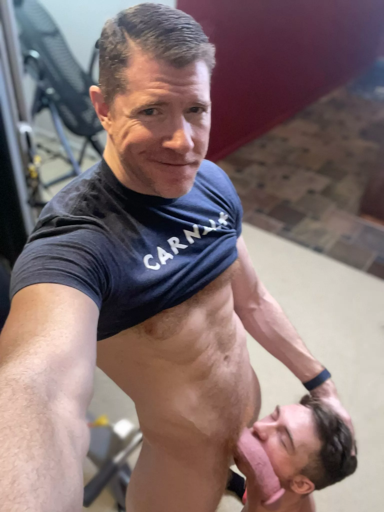 On your knees boy! On your knees boy!