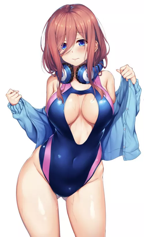 Open chest swimsuit