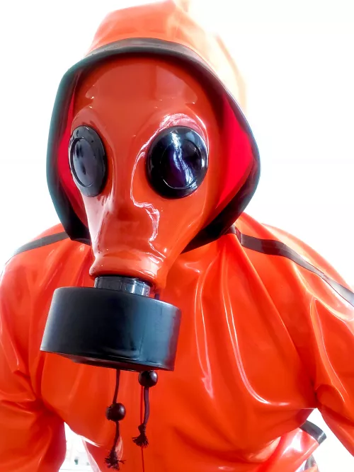 Orange Rubber From Head To Toe