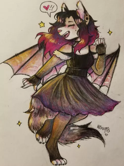 Pacco loving her new dress ♡ [OC] (paccobat)