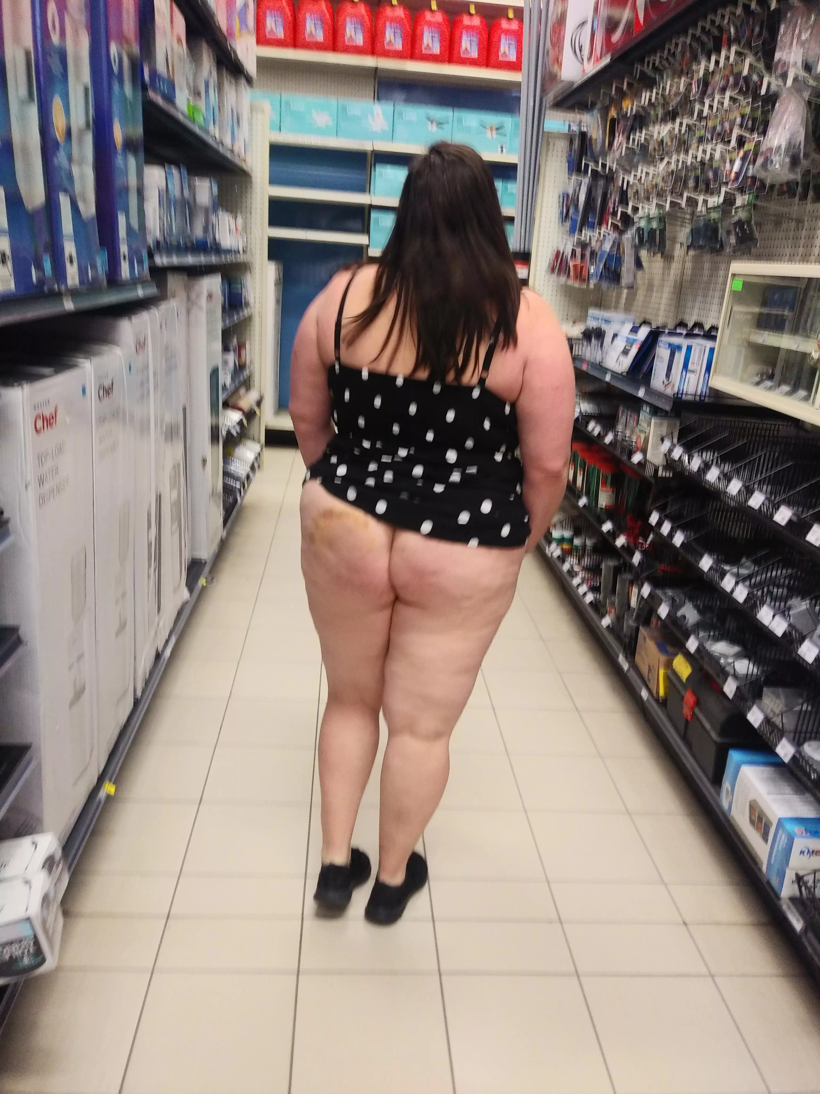 Panties aren't allowed so I always have easy access.