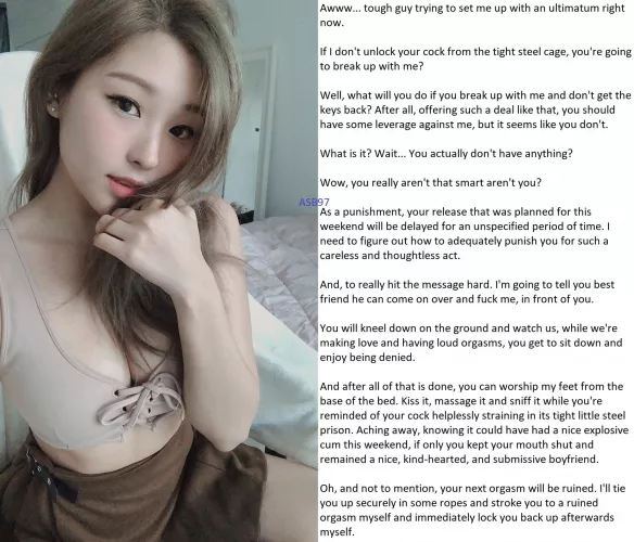 Perhaps you should think before you talk next time