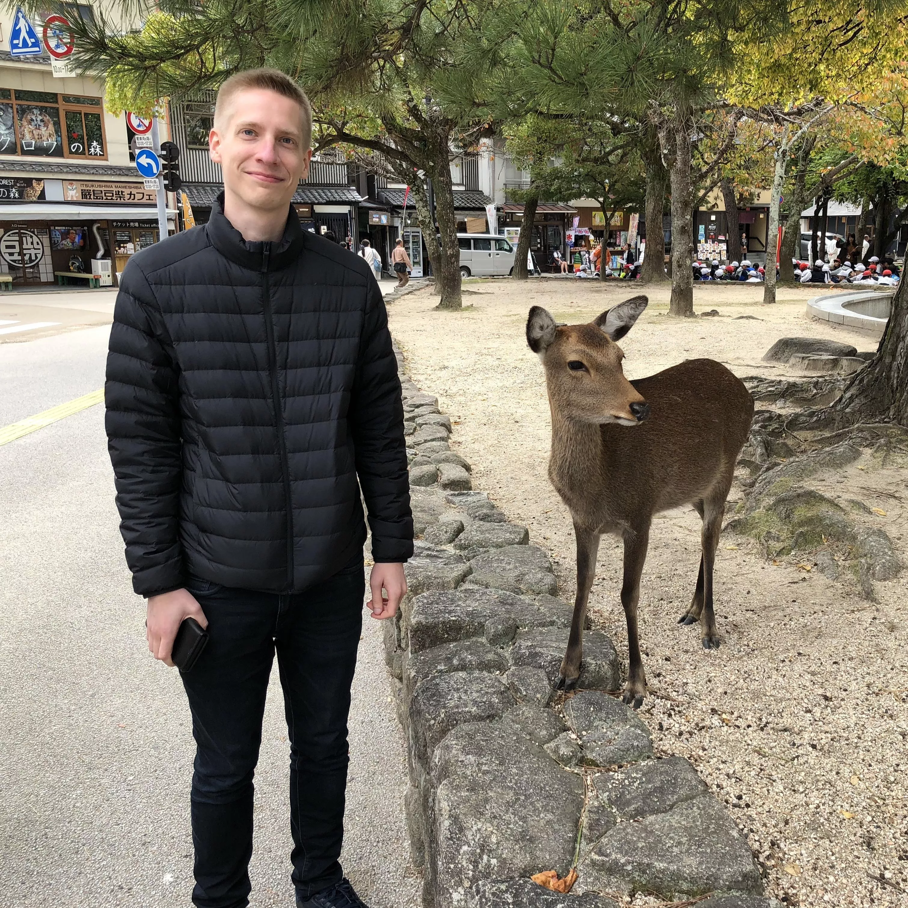Picture from Japan. Yes, that's a tame deer 🥰