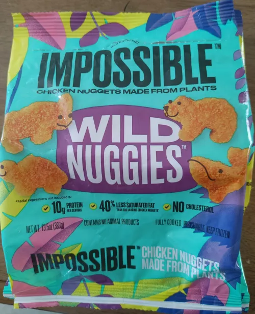 Plant based nuggies! I found these at my local walmart and thought i'd share in case anyone who is plant based can still have nuggies. They were yummy!