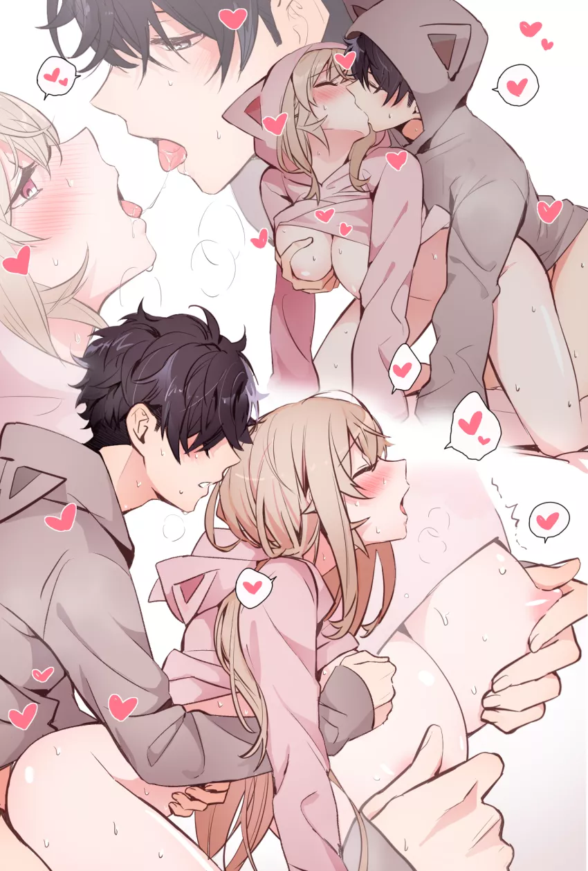 Playing with nipples during penetration