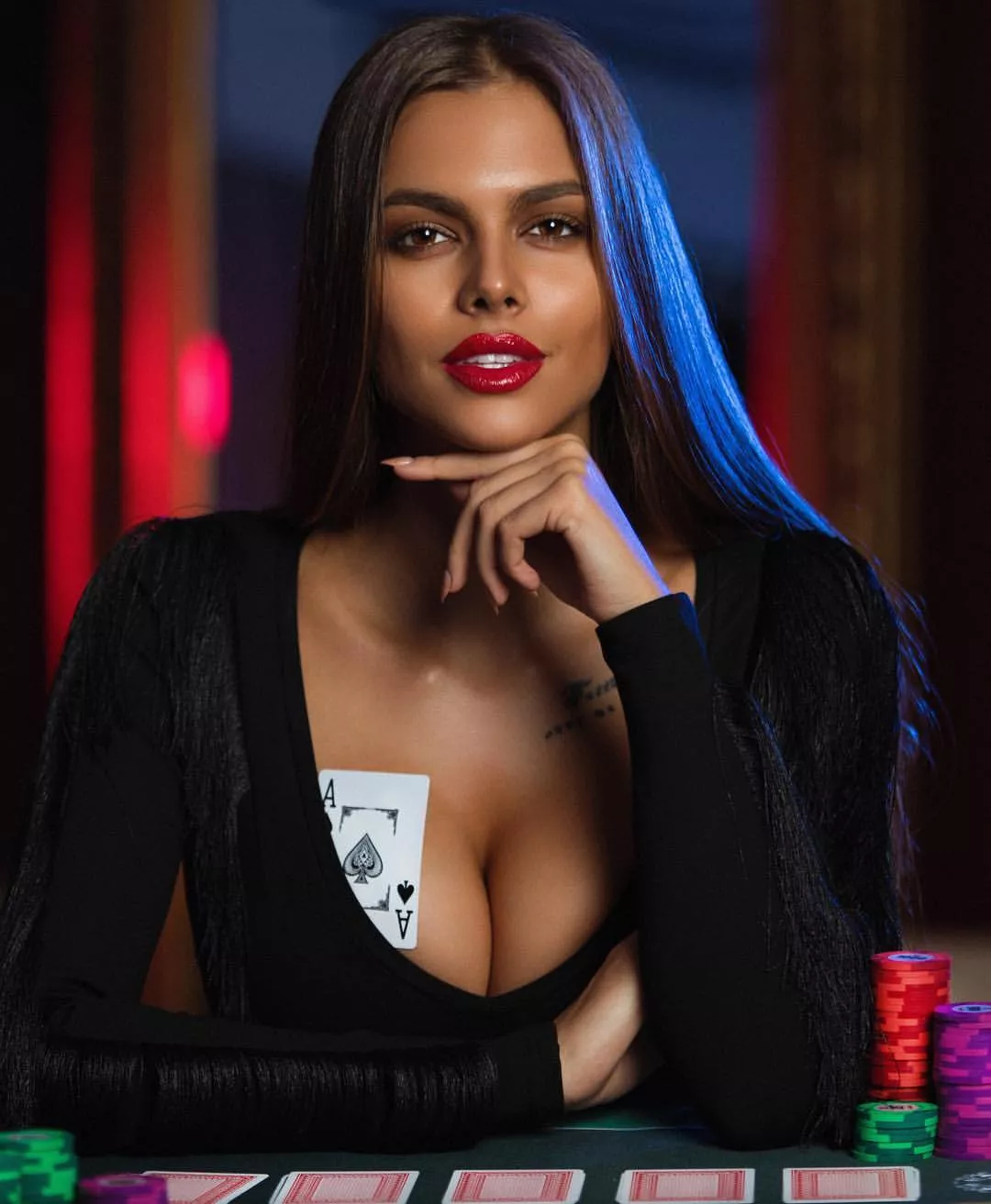 Poker girl
