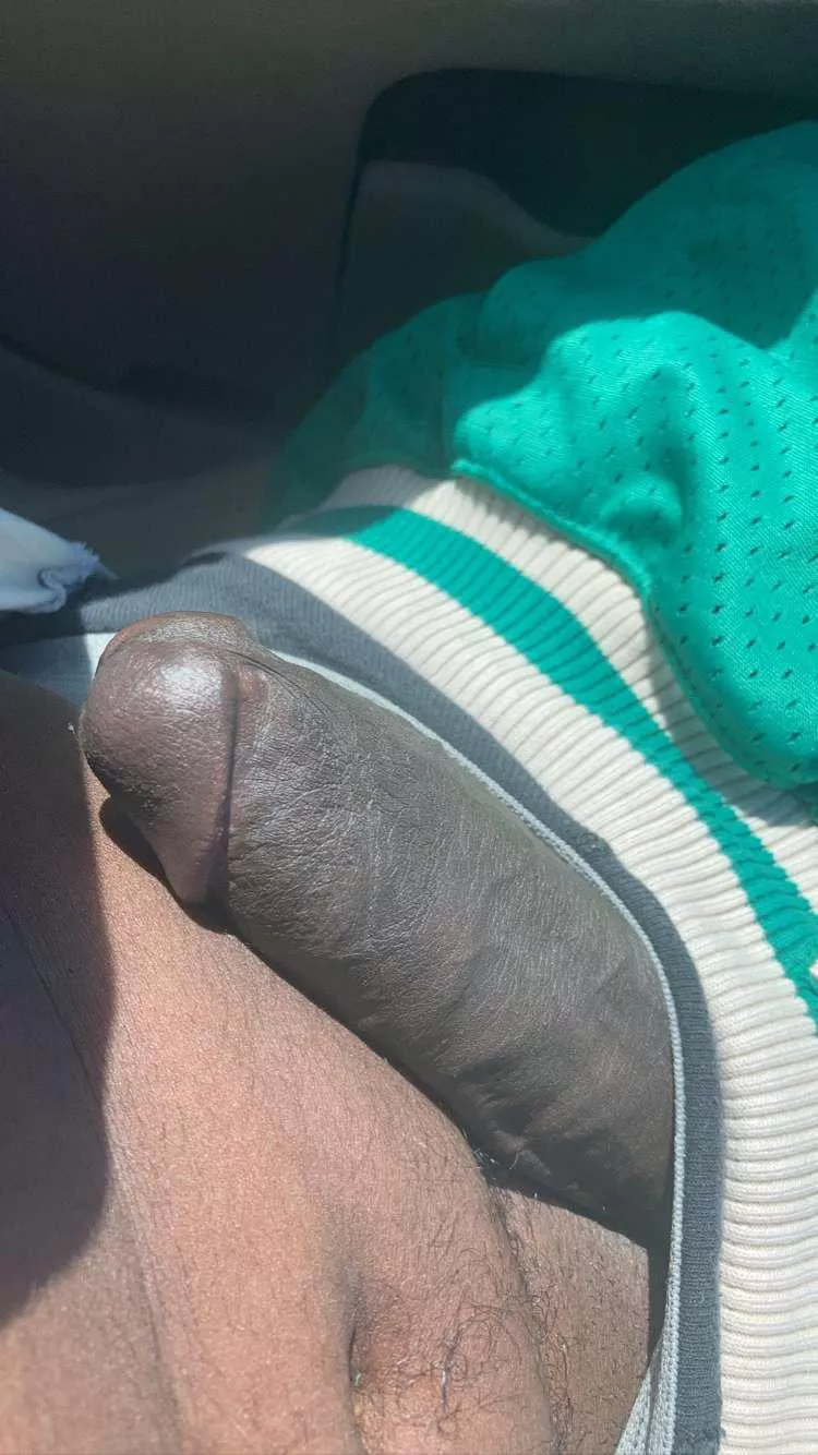 Poking out my shorts In the parking lot 😅