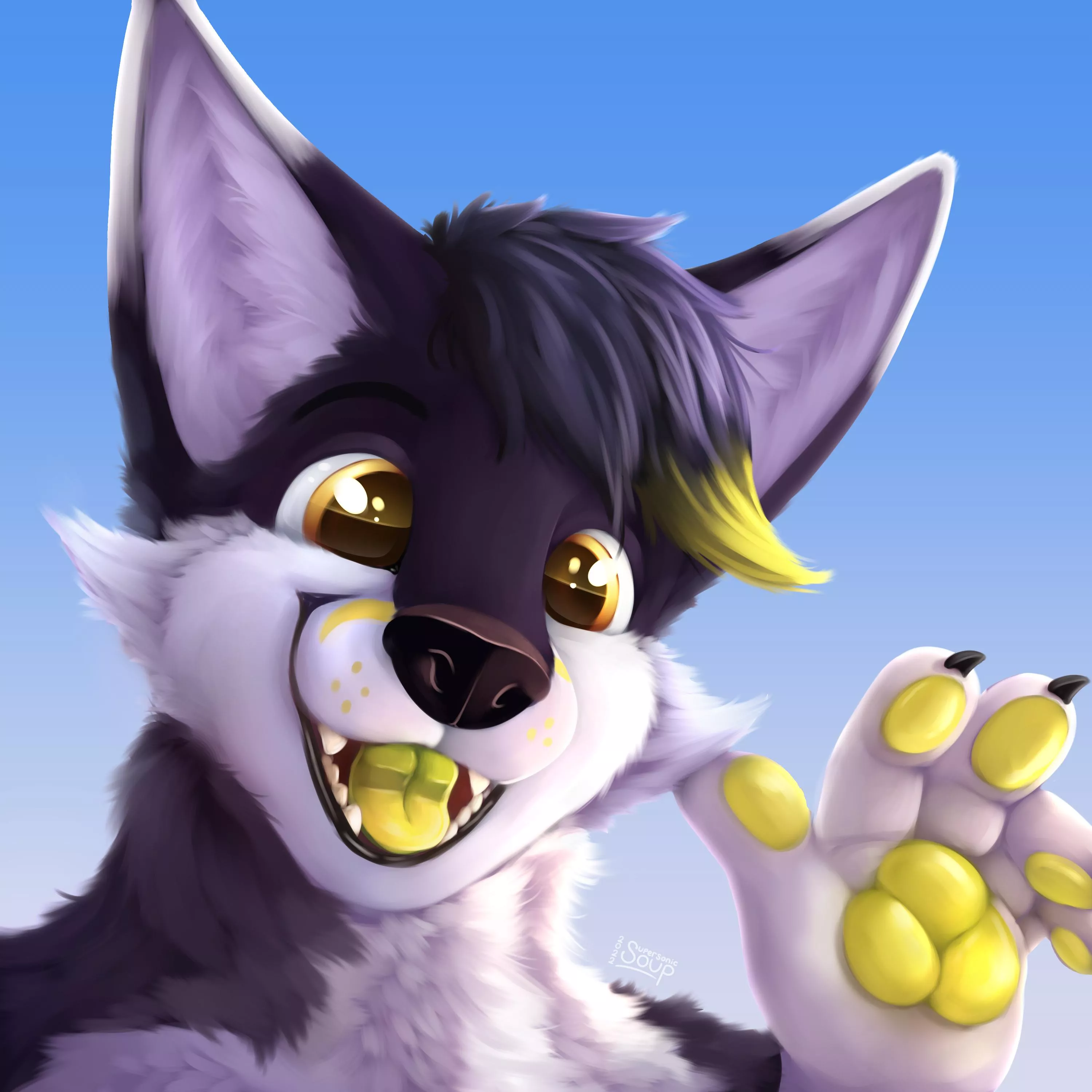 Portrait of a Nifty guy (Art by me, @SupersonicSoup)