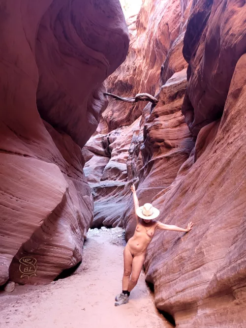PSA - Slot Canyons pose serious danger for flash flooding. Stuck limbs and other debris reveal how high the water can get ☝🏼😬