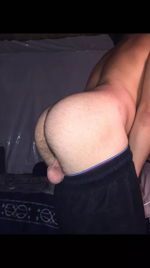 Pull on my balls and eat my hairy ass