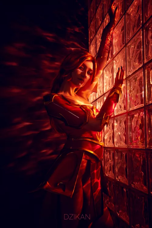 Ready for action! (Lina Dota 2 cosplay photoshoot by Dzikan)