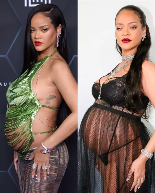 Rihanna’s growth just 18 days apart