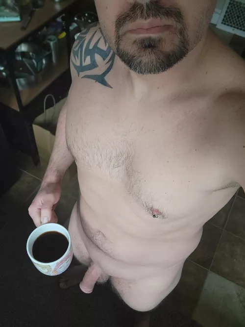 Rise and shine! Cock and coffee is ready!