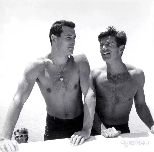 “Rock Hudson & George Nader” …