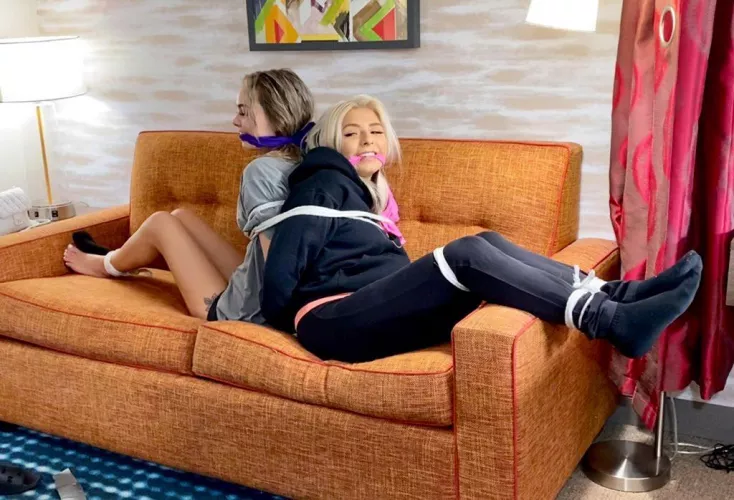 Rosie and Blake cleave gagged in Trapped in Bondage. Will you purchase this today at Tiedtales. com