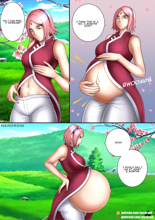 Sakura's pregnancy jutsu - Part 2 - Commission made by me(NerDroid)