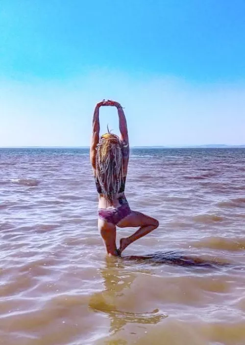 Sea yoga 🌊🦑🌞