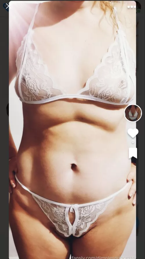 See thru white lingerie 😇 because Im an angel.