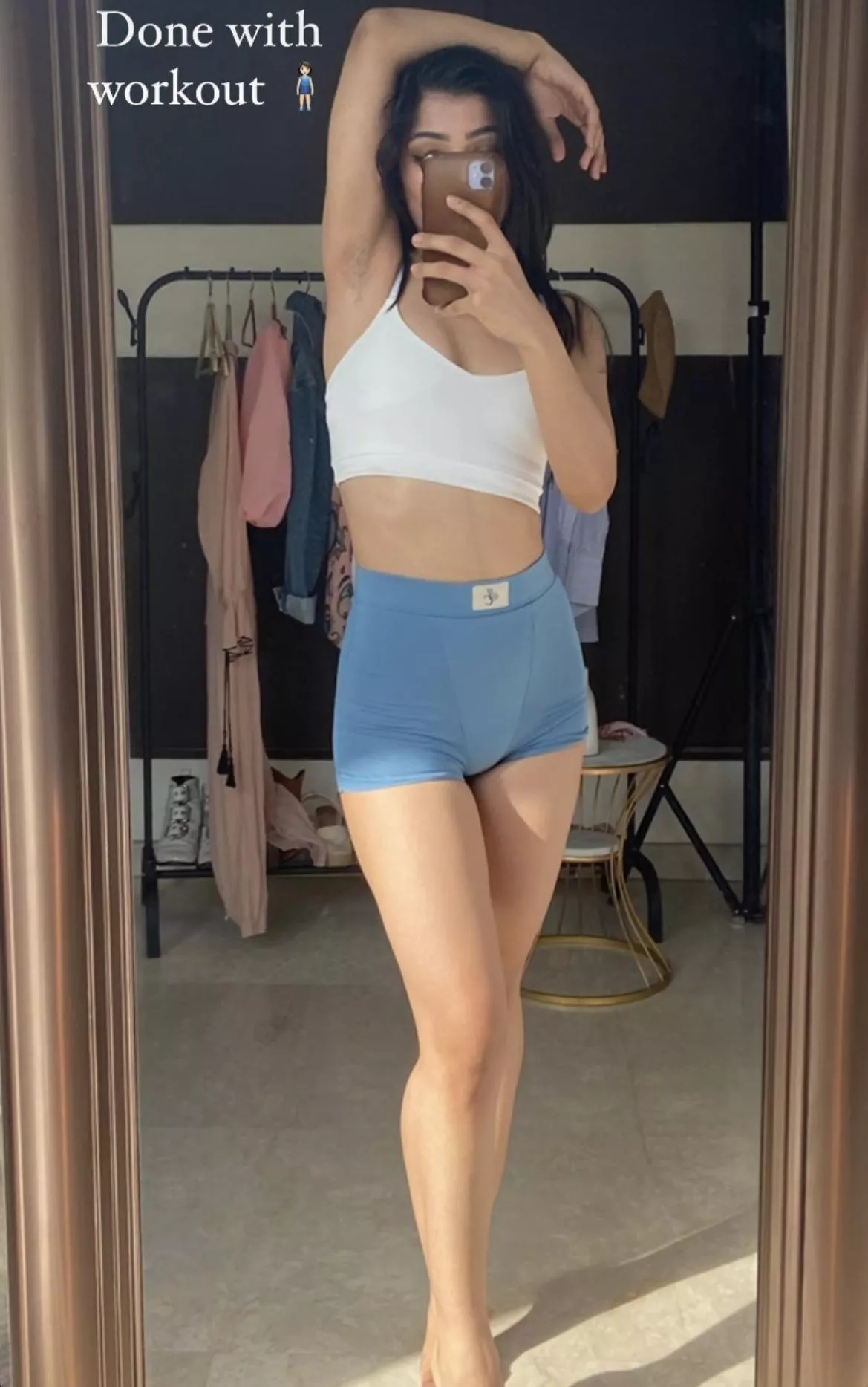 Seems she had a great workout 🥰