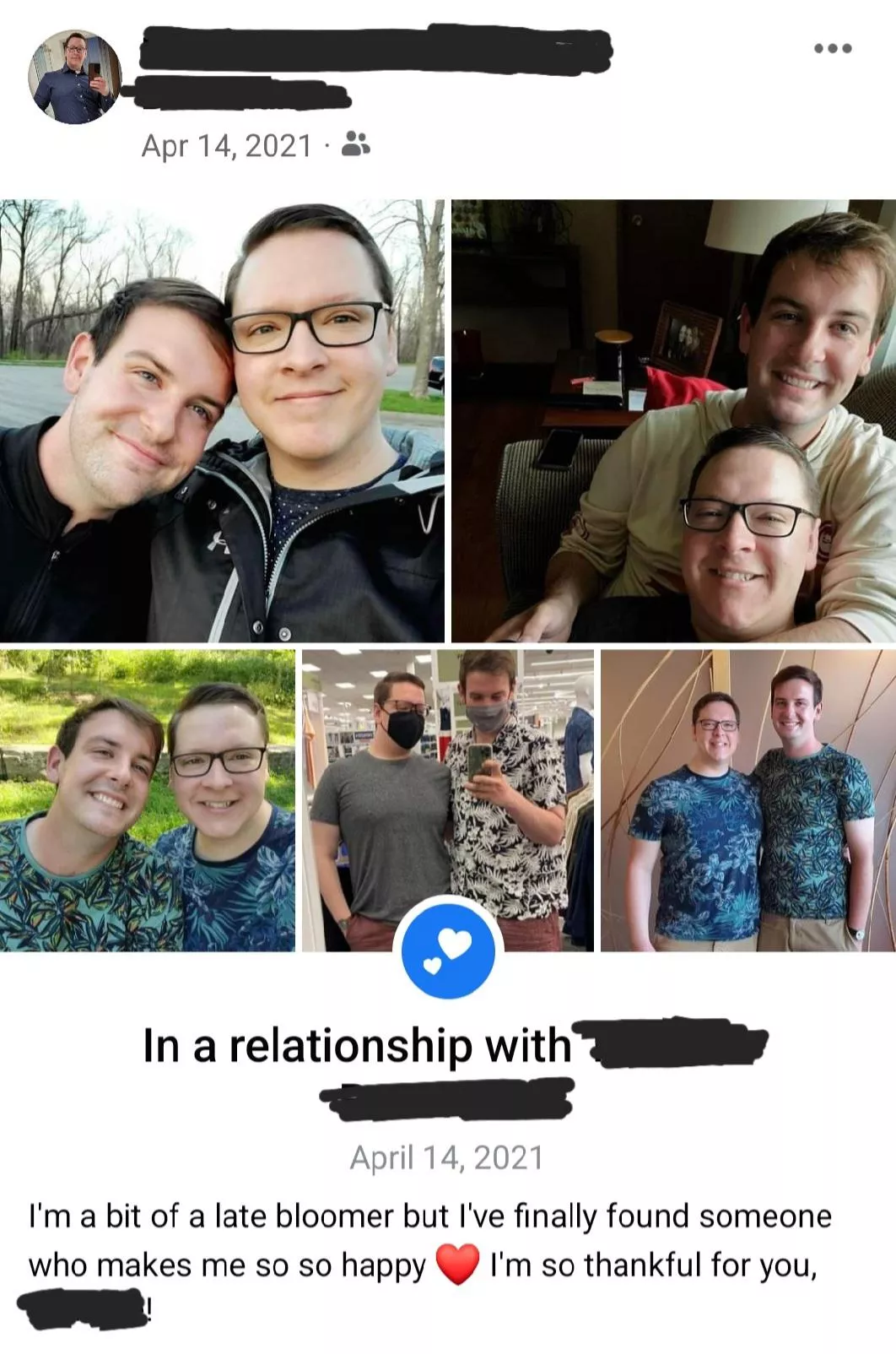 Send hugs Bros. Today would have been my one year anniversary 🥺