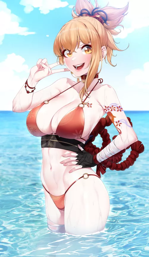 sexy bikini Yoimiya [Genshin Impact] (akchu)