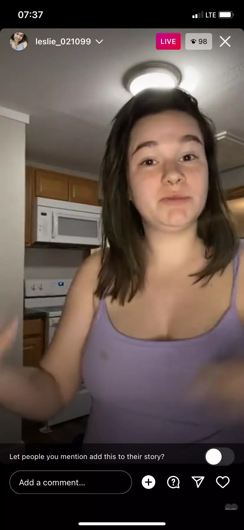 She is showing for tips.