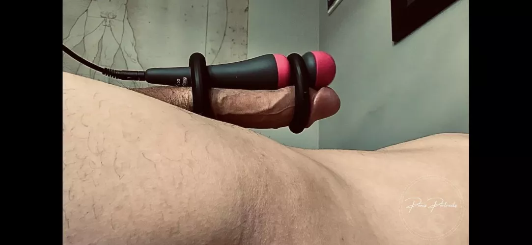 She left me like this…told me not to cum till she said so.