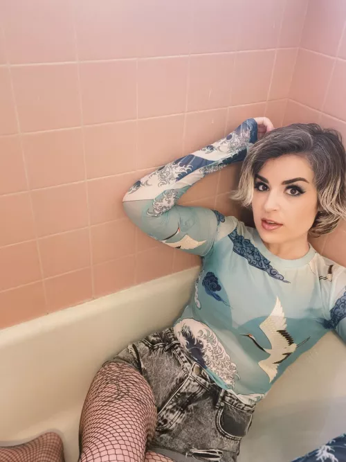sheer and fishnets all over 🌊