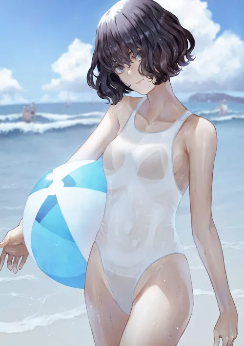Sheer Swimsuit Swimmer (Kaoming) [Original]