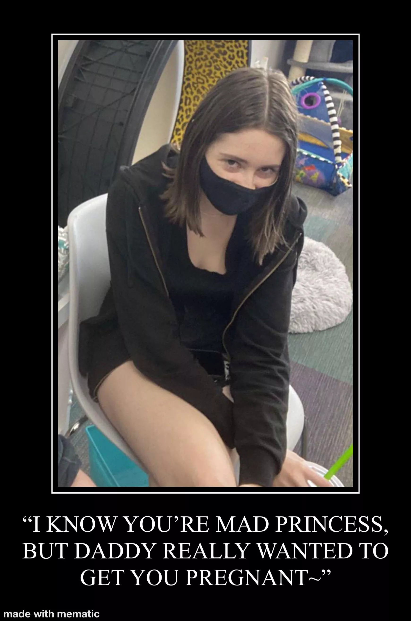 She’ll get over it, at least after the birth (F/D)