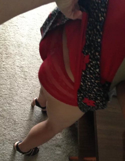 She'll give anyone a peek - the right guy, she'll give more than that