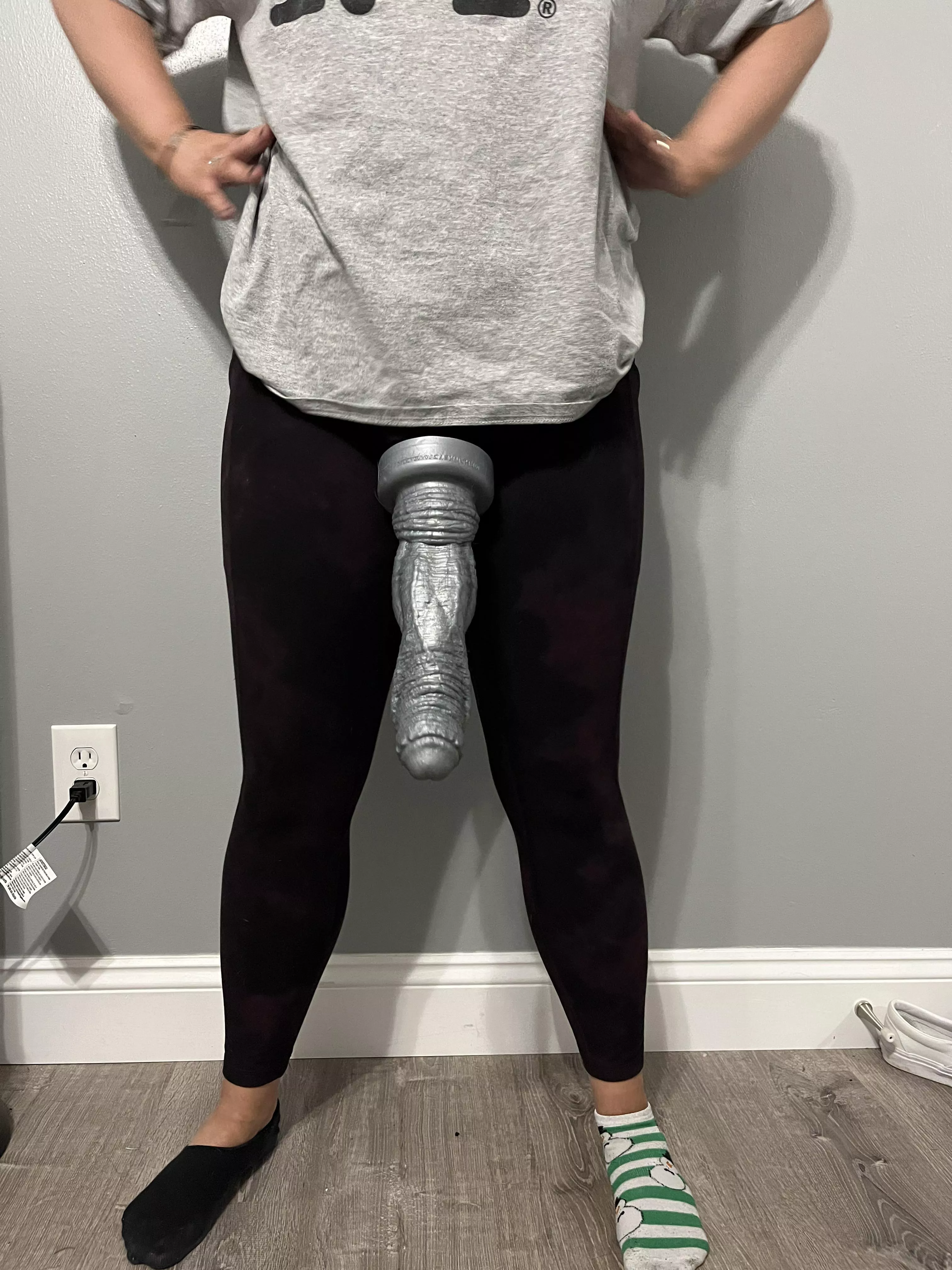 She’s trying it on for the first time