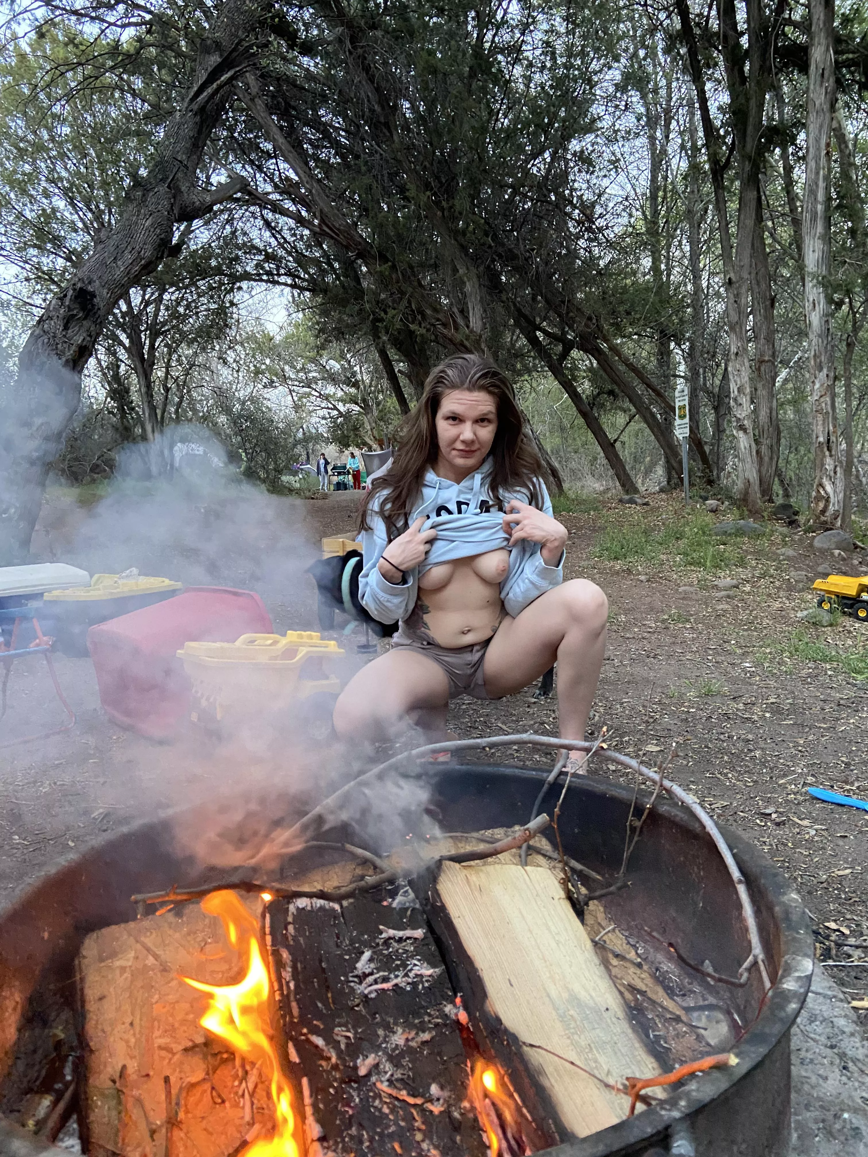 Shhh come warm your hands with my boobs. 😈😈🤫🤫🤫