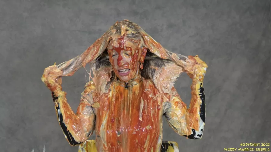 Showered in condiments for Cinco de Mayo