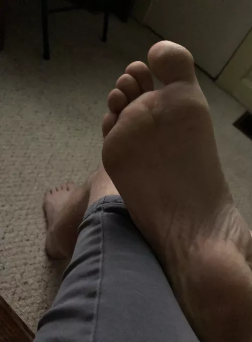 Showing my big feet