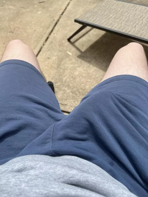 Sitting outside, someone help