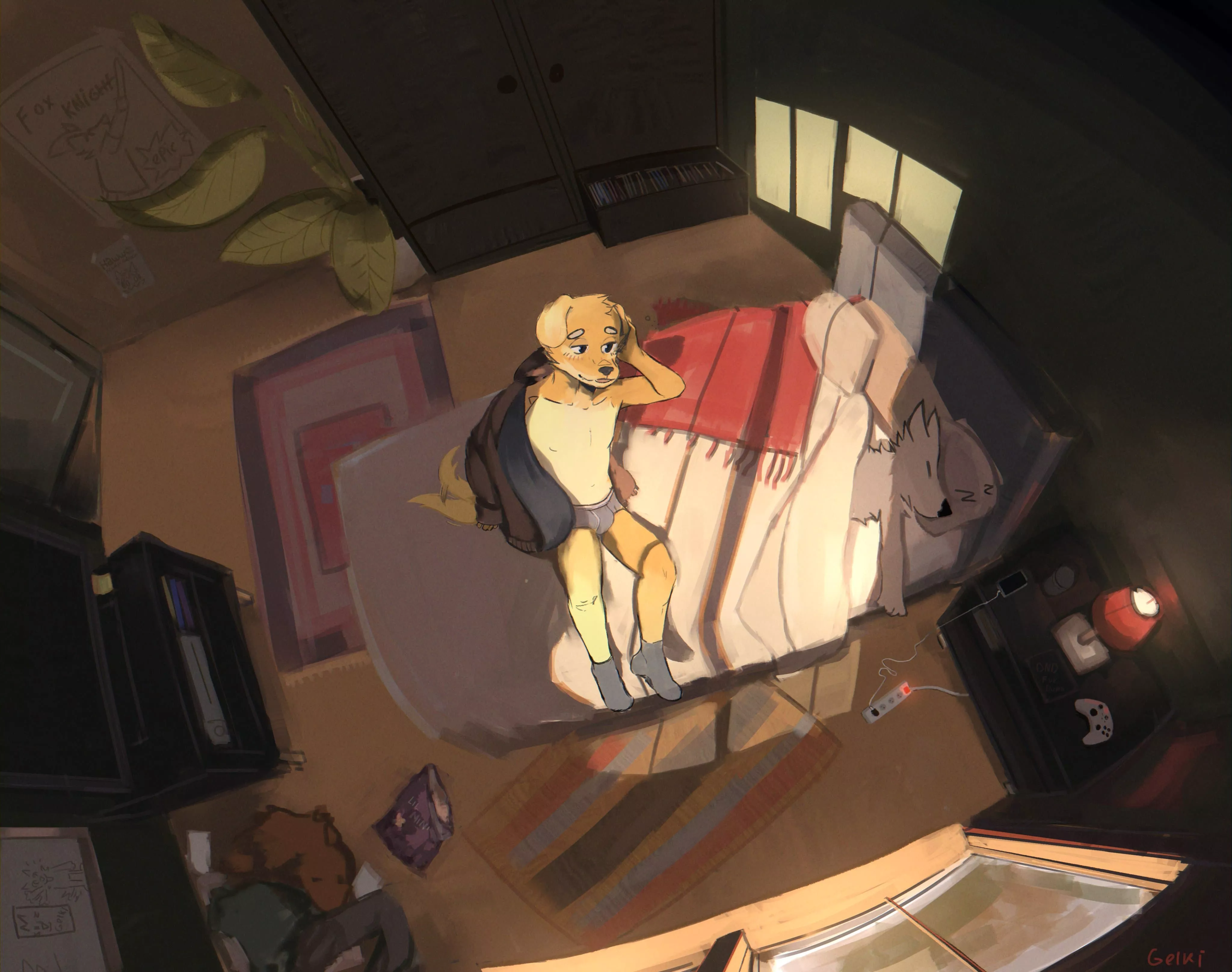 Sleepy boys (gelki on twitter)