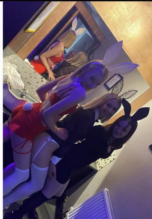 Slutty bunnies (middle Insta is a gold mine 💦)