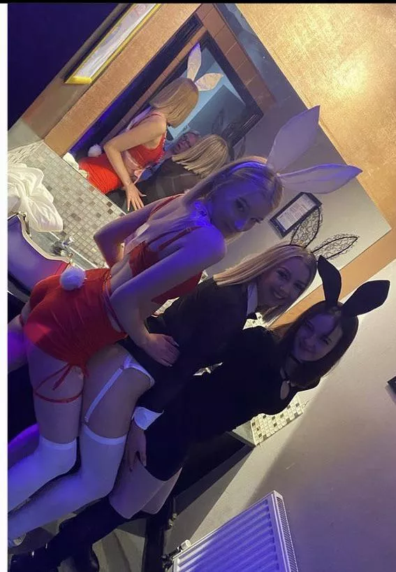 Slutty bunnies (middle Insta is a gold mine 💦)