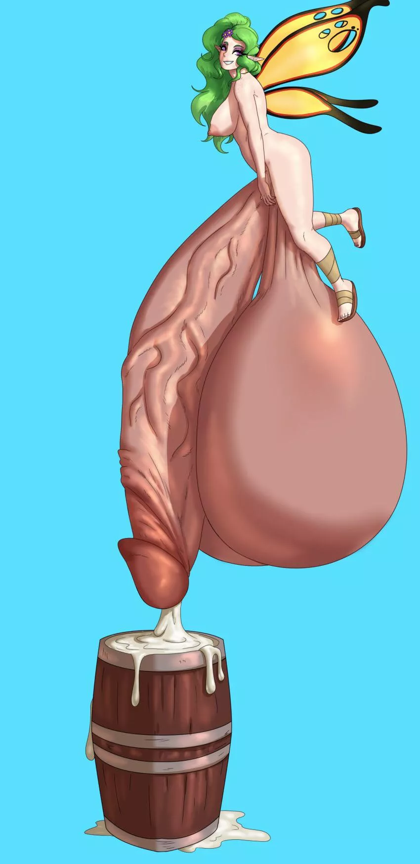 Small fairy big cock