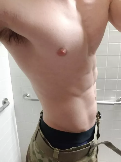 Sneaking away to pop my top in the stalls is becoming a habit