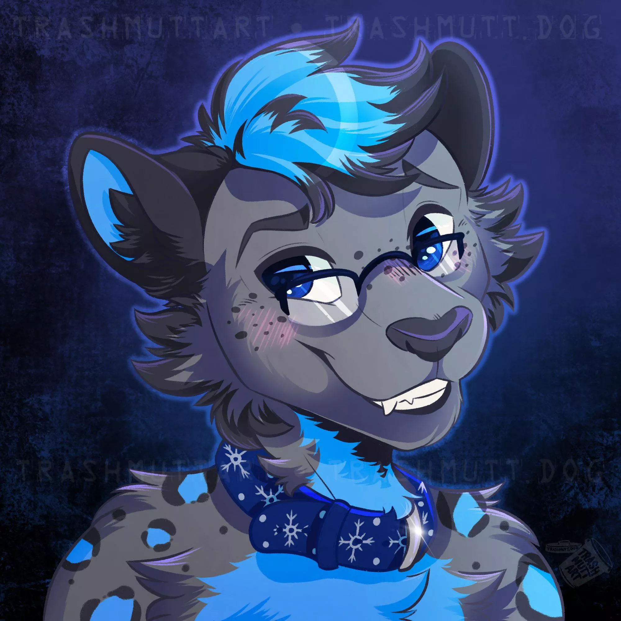Snep With a Collar ❄️ (art by me - TrashmuttArt on Twitter)