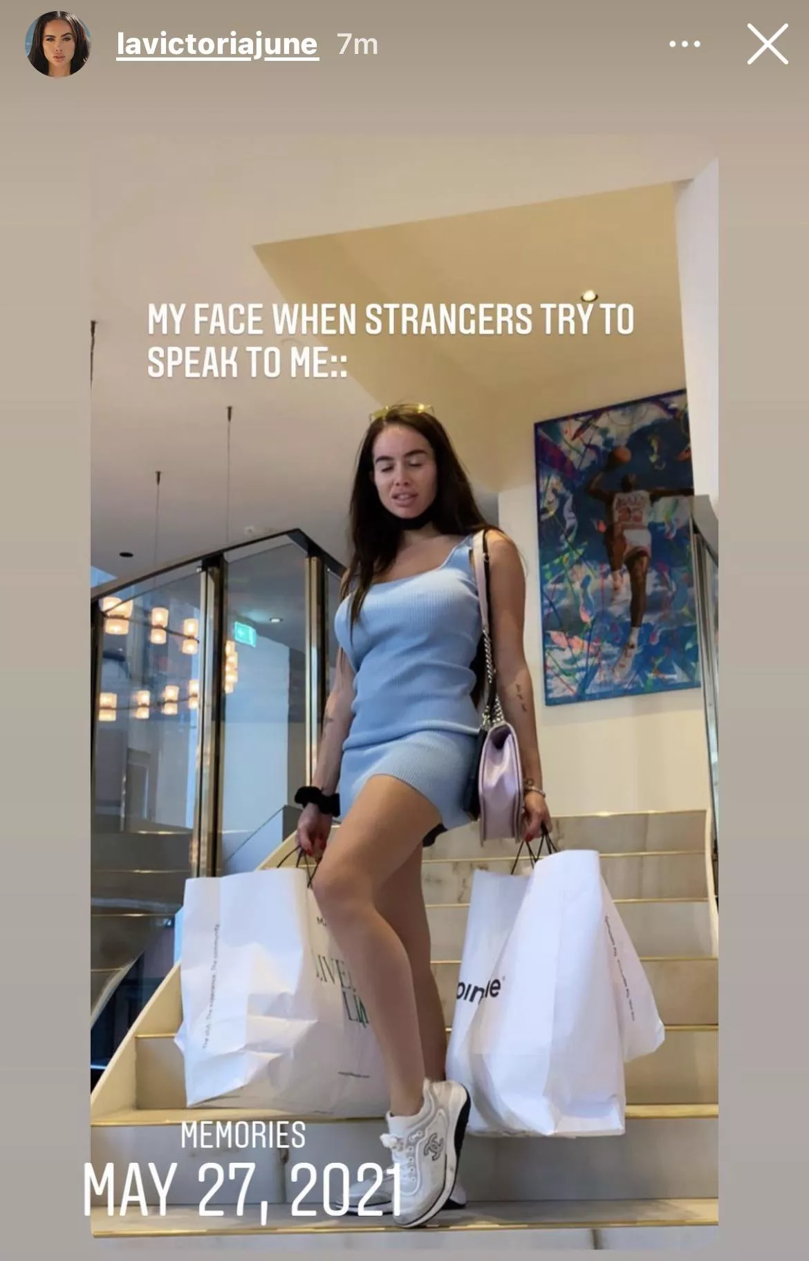 So she won’t talk to strangers but she’ll put their cock in her mouth 🤣 yea alright