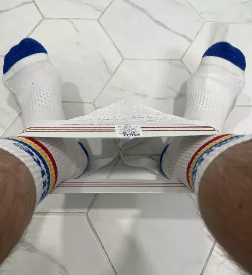 Socks and jockstrap post gym 💪🏼 Check out my link in profile!